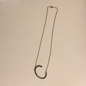 C initial necklace never worn